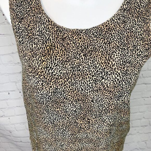 VINTAGE REVERSIBLE ZEBRA LEOPARD PRINT CITY GIRL BY NANCY BOLEN TANK TOP - 14 - Picture 3 of 8